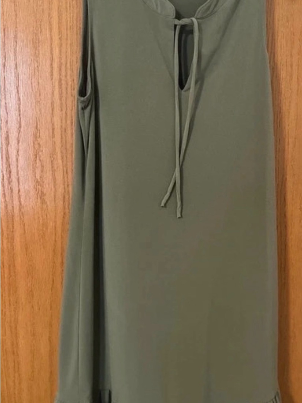 MK Olive Green Women’s Skirt with Tie Detail